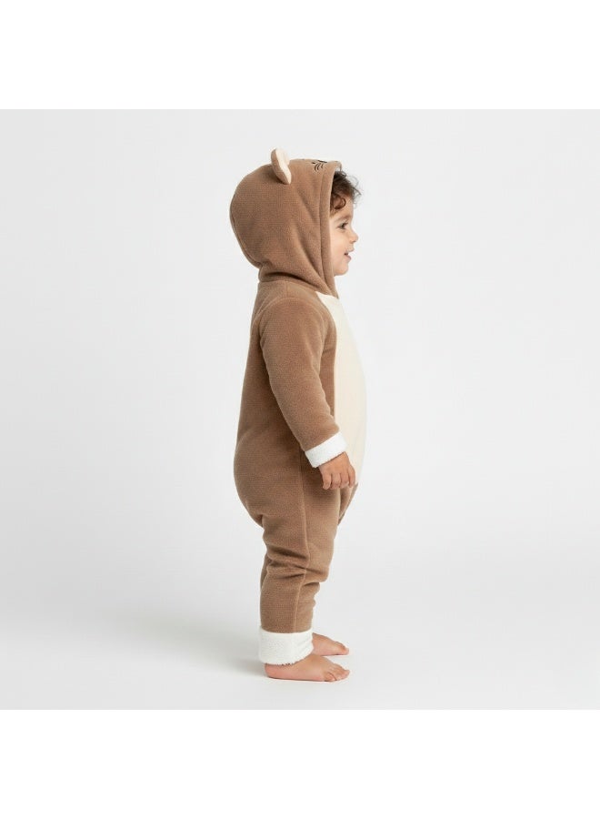 Cloud Fashion جامبسوت بيبي شتوي بتصميم أسد – سالوبيت أطفال حديثي الولادة مبطن دافئ - Image 3